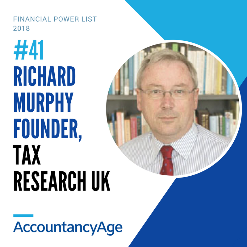Richard Murphy, Founder, Tax Research UK Accountancy Age